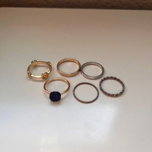 6 Gold and Silver Rings